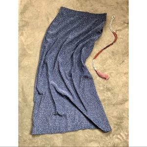 Bice by Sag Harbor Blue Floral Midi Skirt